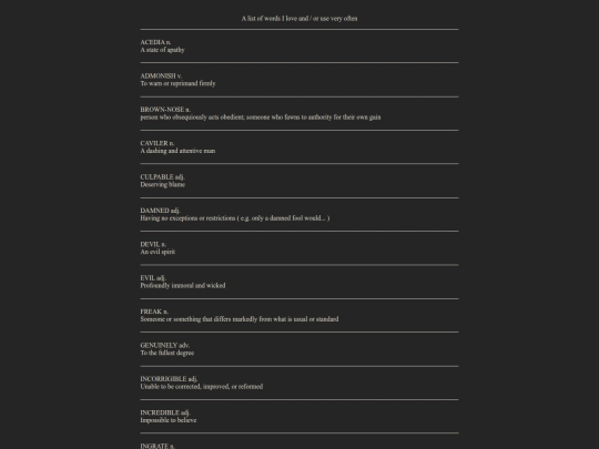 library/glossary screenshot