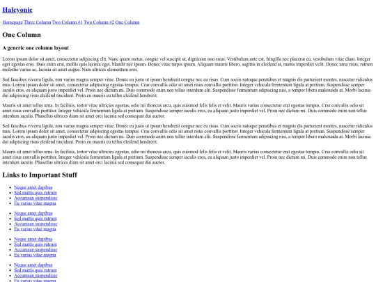 onecolumn screenshot