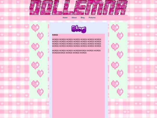 blog screenshot