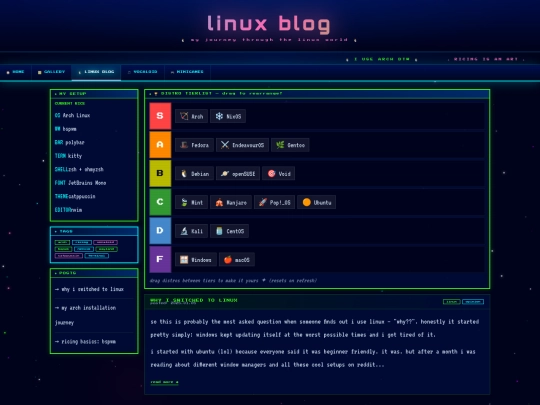 blog screenshot