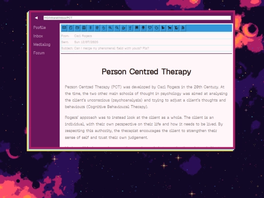 Inbox/PCT screenshot