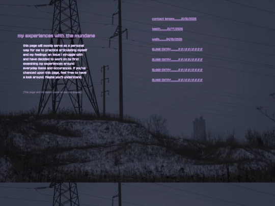 experience/mundane screenshot