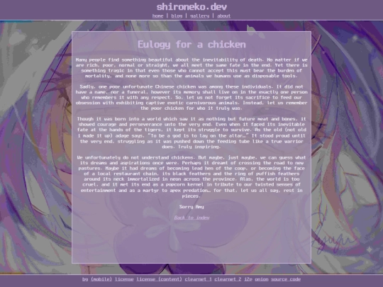 blog/posts/2025-12-26 Eulogy for a chicken screenshot