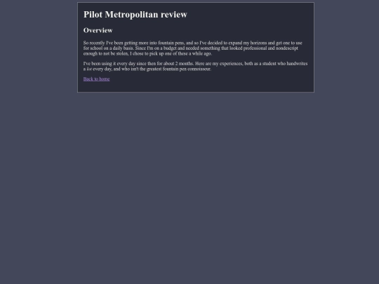 reviews/metropolitan screenshot