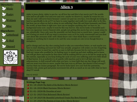 page/writings/alien3 screenshot