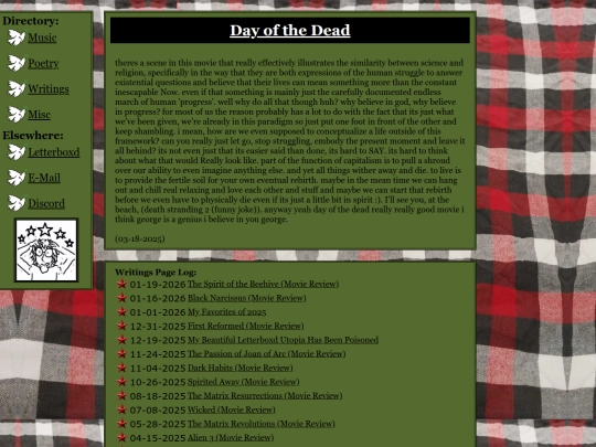 page/writings/dayofthedead screenshot
