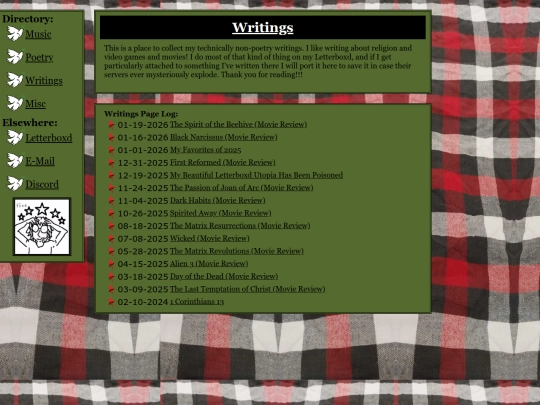 writings screenshot