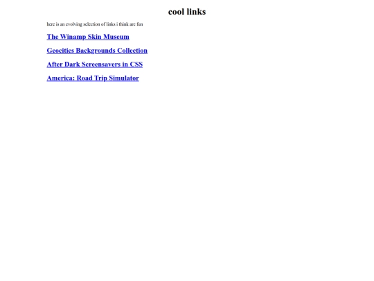 links screenshot