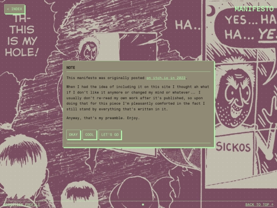 manifesto screenshot