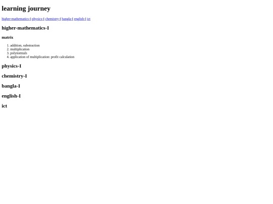 academics screenshot