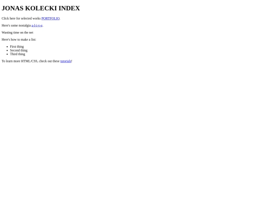 index screenshot