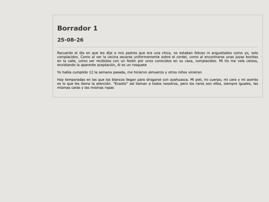 cositas/escritura screenshot
