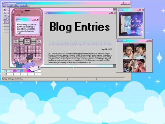 Blog screenshot