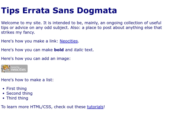index screenshot