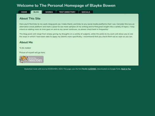 blog screenshot