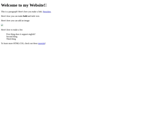 index screenshot