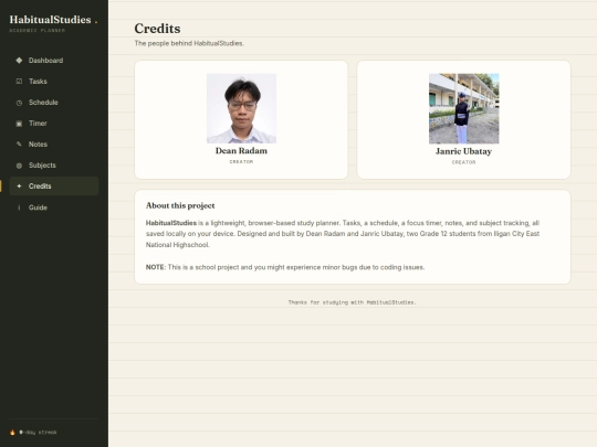 credits screenshot