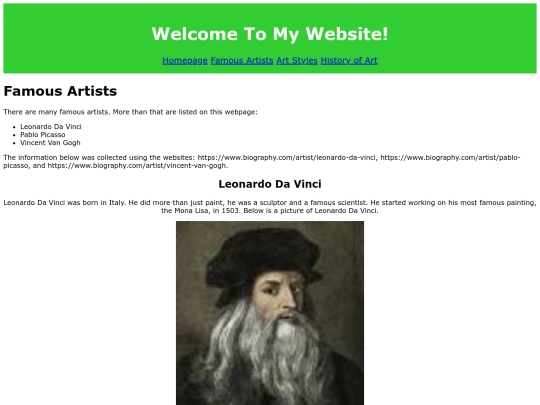 famousartists screenshot