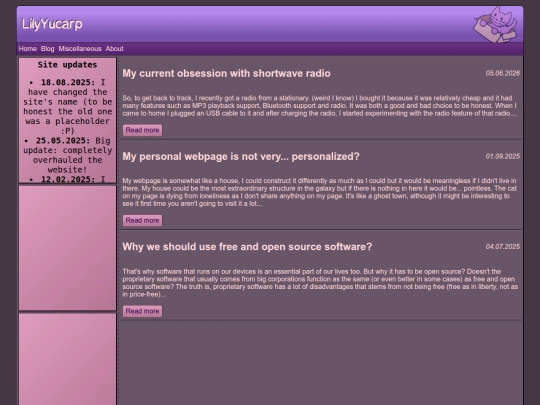blog screenshot