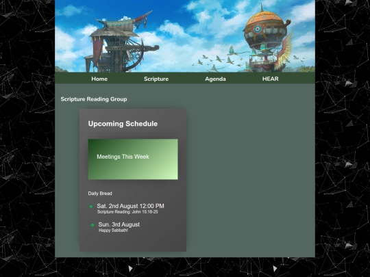 agenda screenshot