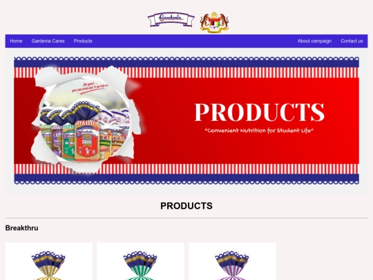 PRODUCTS screenshot