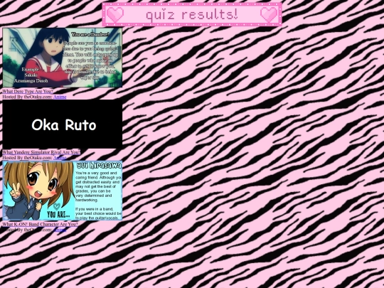 quiz-results screenshot
