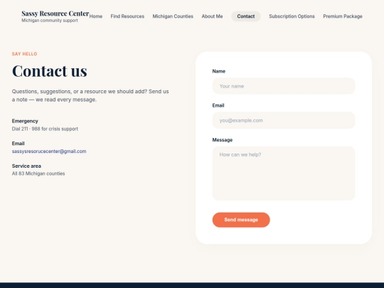 contact screenshot