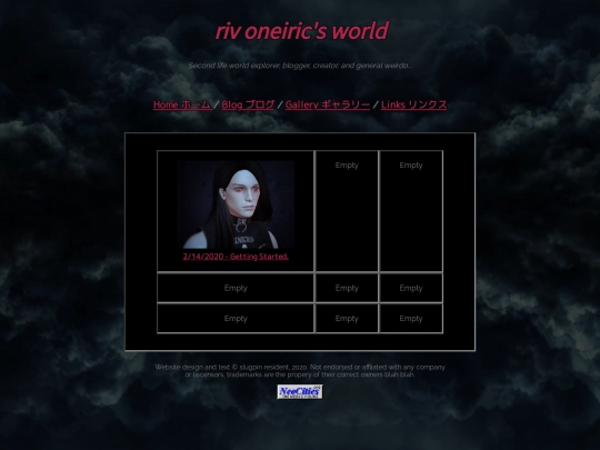 blog/hub screenshot
