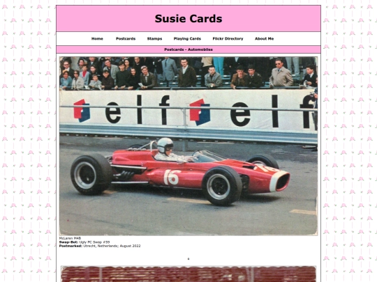 postcardgalleries/automobiles screenshot
