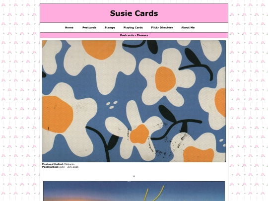 postcardgalleries/flowers screenshot
