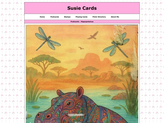 postcardgalleries/hippopotamus screenshot