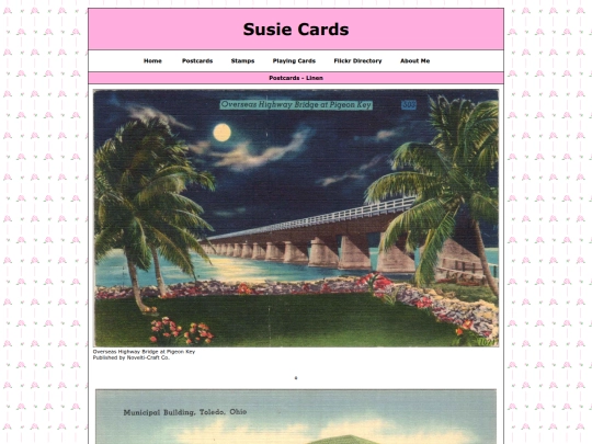postcardgalleries/linen screenshot