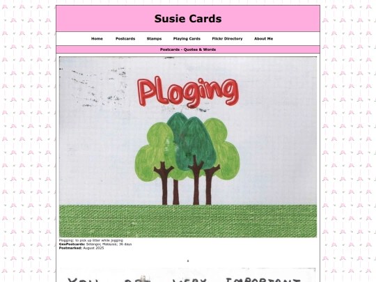 postcardgalleries/quoteswords screenshot