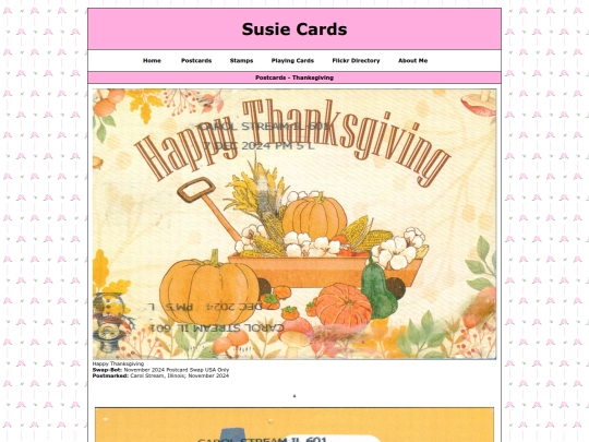 postcardgalleries/thanksgiving screenshot