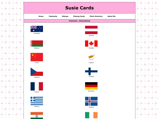 postcardsintl screenshot
