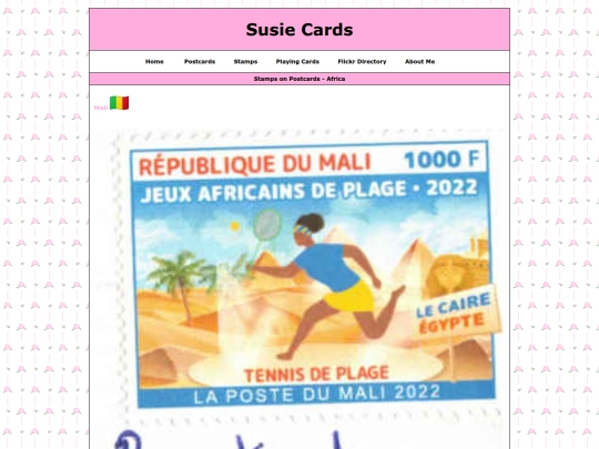 stamps/onpostcardsafrica screenshot