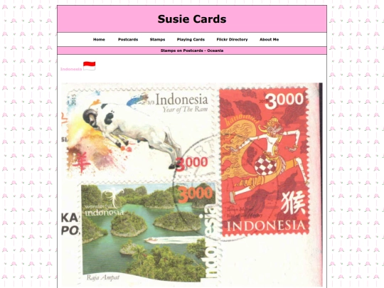 stamps/onpostcardsoceania screenshot