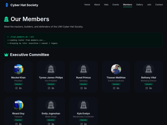 members screenshot