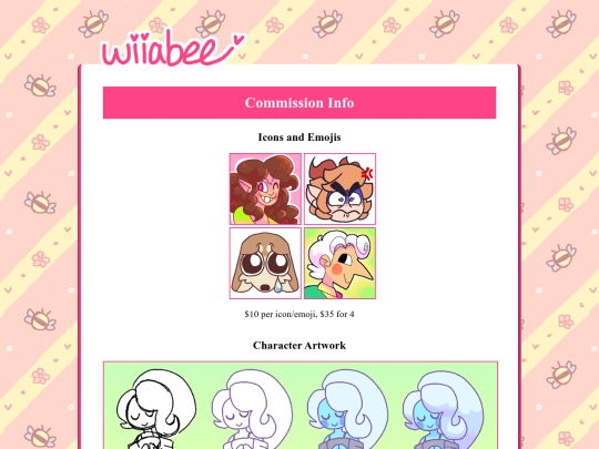 commissions screenshot