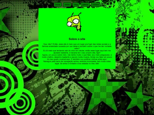 sobre screenshot