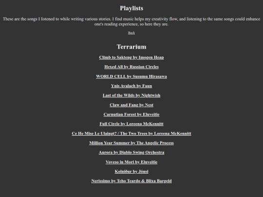 playlists screenshot