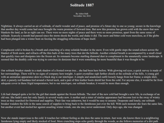 solitude1887 screenshot