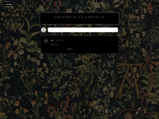 commentaires screenshot