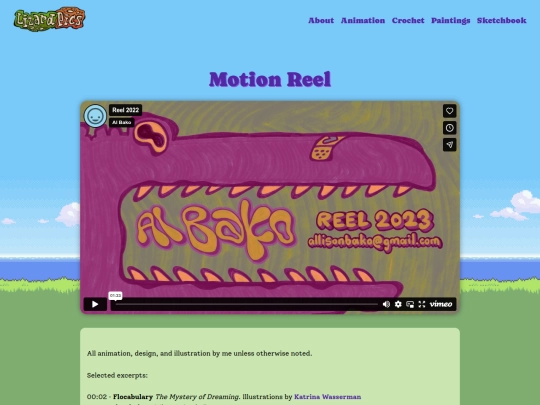 animation/reel screenshot