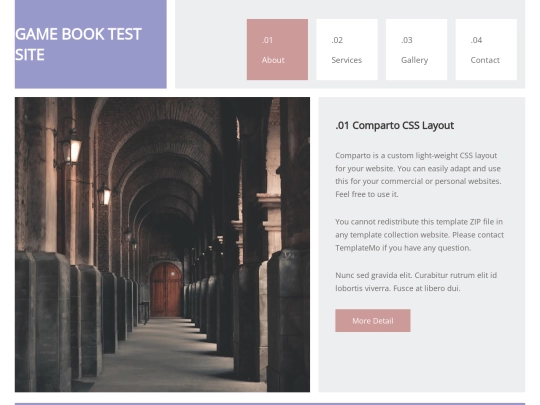 Web template screenshot