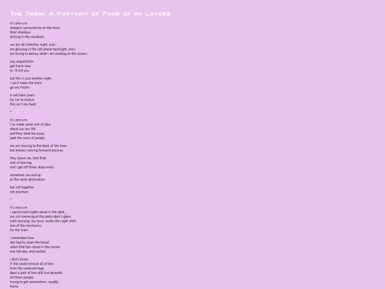poetry/thetrain screenshot