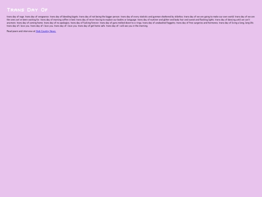 poetry/transdayof screenshot
