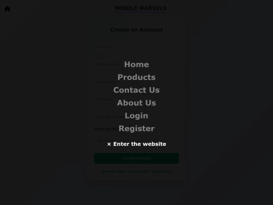 register screenshot