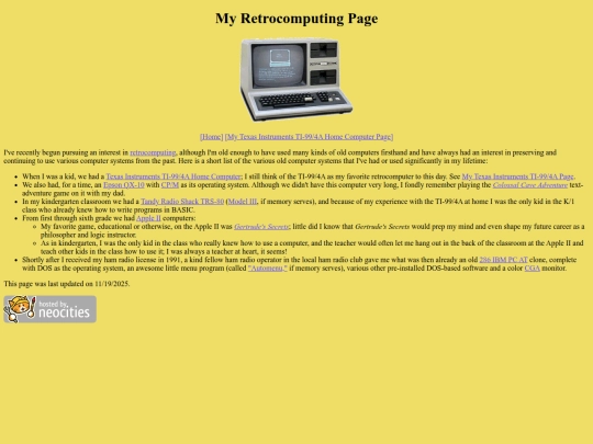 retrocomputing screenshot