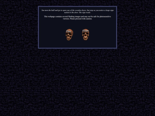 warning/flashing screenshot